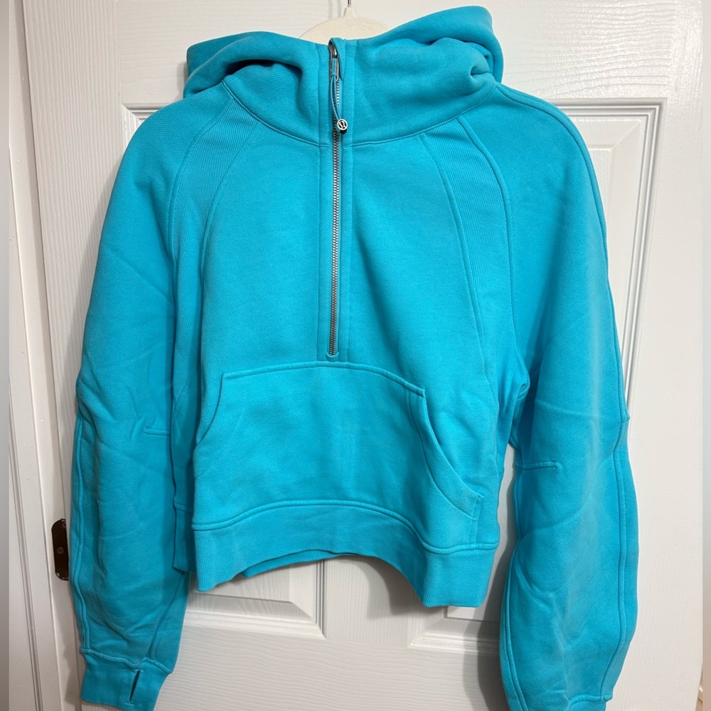 Lululemon Scuba Oversized Half-Zip Hoodie - Electric Turquoise XS/S